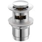 Aqualine Accessoires - Garniture de vidage ronde, ClickClack, petit bouchon, chrome TF8001 Aqualine Accessoires - Garniture de vidage ronde, ClickClack, petit bouchon, chrome TF8001