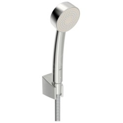 Hansa Basicjet - Set de pommeau de douche, 1 jet,  support et flexible, chrome 44681113