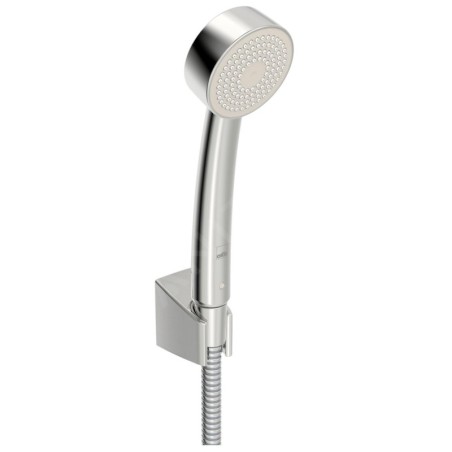 Hansa Basicjet - Set de pommeau de douche, 1 jet,  support et flexible, chrome 44681113
