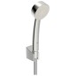 Hansa Basicjet - Set de pommeau de douche, 1 jet,  support et flexible, chrome 44681113
