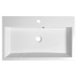 Sapho Orinoko - Lavabo 700x420 m, marbre coulé, blanc OR070 Sapho Orinoko - Lavabo 700x420 m, marbre coulé, blanc OR070