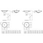 Ideal Standard Connect - Lavabo encastré 380 mm, avec déversoir, blanc E505101