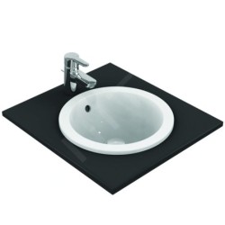 Ideal Standard Connect - Lavabo encastré 380 mm, avec déversoir, blanc E505101