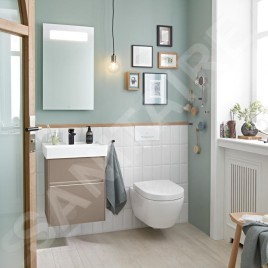 Villeroy & Boch Collaro - Lavabo 650x470 mm, avec trop-plein, trou de robinetterie, CeramicPlus, blanc alpin 4A3365R1
