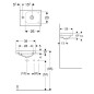 Geberit iCon - Lave-mains 380x280x130 mm, sans trop-plein, trou pour robinetterie à gauche, blanc 501.831.00.1