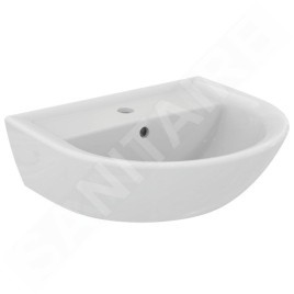 Ideal Standard Eurovit - Lavabo 500x440 mm, avec trop-plein, trou pour robinetterie, blanc W332801