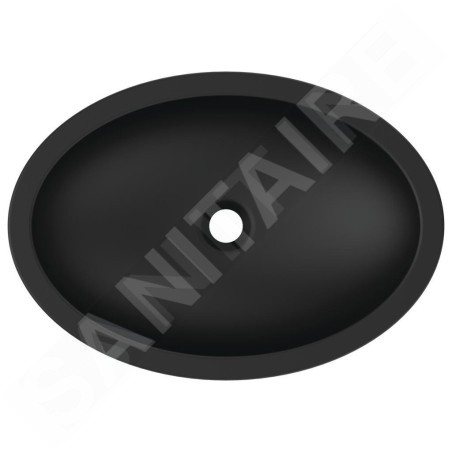 Ideal Standard Strada - Vasque, 600x420 mm, sans trop-plein, noir K0784V3