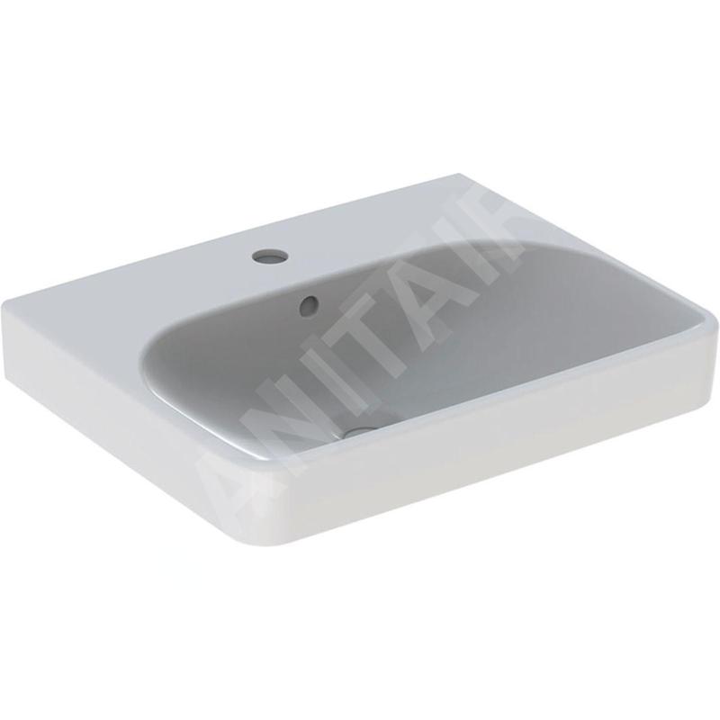 Geberit Smyle Square - lavebo 550x440 mm, avec trop-plein, trou pour robinetterie, blanc 500.259.01.1 Geberit Smyle Square - lavebo 550x440 mm, avec trop-plein, trou pour robinetterie, blanc 500.259.01.1