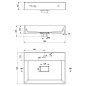 Sapho Godiva - Lavabo 580x440 mm, sans trop-plein, trou pour robinetterie, blanc GU058 Sapho Godiva - Lavabo 580x440 mm, sans trop-plein, trou pour robinetterie, blanc GU058