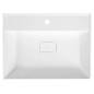 Sapho Godiva - Lavabo 580x440 mm, sans trop-plein, trou pour robinetterie, blanc GU058 Sapho Godiva - Lavabo 580x440 mm, sans trop-plein, trou pour robinetterie, blanc GU058