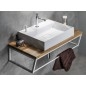 Sapho Godiva - Lavabo 580x440 mm, sans trop-plein, trou pour robinetterie, blanc GU058 Sapho Godiva - Lavabo 580x440 mm, sans trop-plein, trou pour robinetterie, blanc GU058