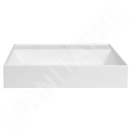 Sapho Godiva - Lavabo 580x440 mm, sans trop-plein, trou pour robinetterie, blanc GU058