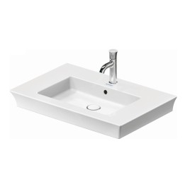 Duravit White Tulip - Lavabo 750x490 mm, 1 trou pour robinetterie, blanc 2363750000