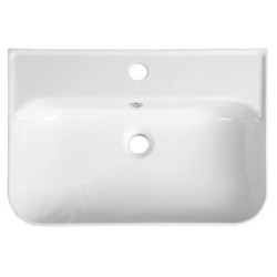 Sapho Isvea - Lavabo Sistema U, 550x380 mm, avec 1 trou pour robinetterie, blanc 10PL53055