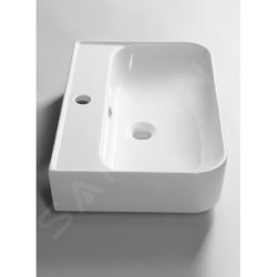 Sapho Isvea - Lavabo Sistema U, 550x380 mm, avec 1 trou pour robinetterie, blanc 10PL53055