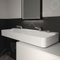 Ideal Standard Conca Ceram - Double-lavabo à poser 1200x450 mm, sans trop-plein, trous pour robinet, blanc T384401 Ideal Standard Conca Ceram - Double-lavabo à poser 1200x450 mm, sans trop-plein, trous pour robinet, blanc T384401
