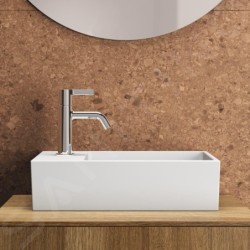 Ideal Standard Extra - Lave-main à poser 450x250 mm, avec trop-plein, trou pour robinet à gauche, blanc T392001