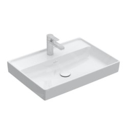 Villeroy & Boch Collaro - Lavabo 650x470 mm, sans trop-plein, trou de robinetterie, blanc alpin 4A336601
