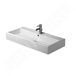 Duravit Vero - Lavabo 1000x470 mm, avec un trou pour robinetterie, blanc alpin 0454100000