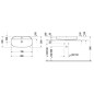 Duravit Luv - Vasque 800x400 mm, avec un trou pour robinet, DuraCeram, avec WonderGliss, blanc alpin 03808000001