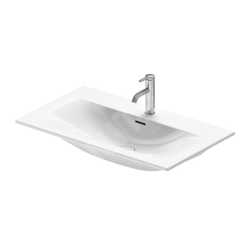 Duravit Viu - Lavabo 830x490 mm, avec trop-plein, avec trou pour robinet, WonderGliss, blanc 23448300001 Duravit Viu - Lavabo 830x490 mm, avec trop-plein, avec trou pour robinet, WonderGliss, blanc 23448300001