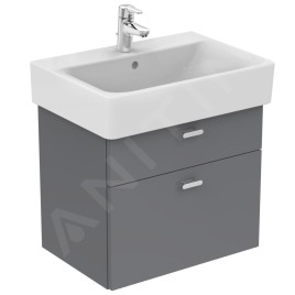 Ideal Standard Connect - Lavabo Cube , 650x460x175 mm, un trou pour mitigeur, blanc E772901