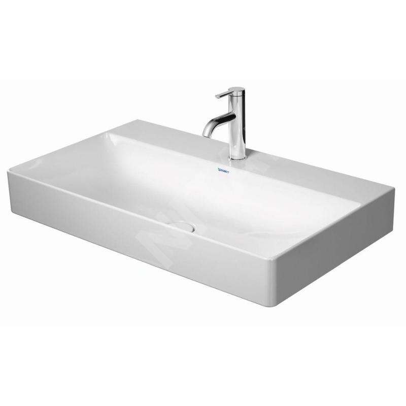 Duravit DuraSquare - Meuble-lavabo 800x470 mm, avec un trou pour robinet, DuraCeram, blanc alpin 2353800071 Duravit DuraSquare - Meuble-lavabo 800x470 mm, avec un trou pour robinet, DuraCeram, blanc alpin 2353800071