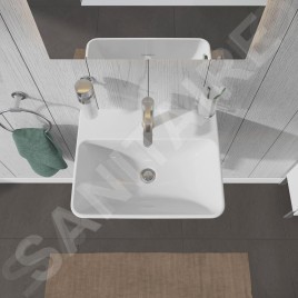 Duravit ME by Starck - Lavabo 550x440 mm, avec un trou pour robinet, blanc alpin 2335550000