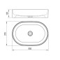 Ravak Ceramic - Vasque 550x370 mm, blanc XJX01155001 Ravak Ceramic - Vasque 550x370 mm, blanc XJX01155001