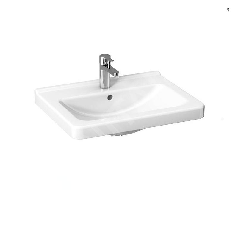 Jika Cubito - Lavabo 550x420 mm, avec trop-plein, avec trou pour robinet, blanc H8104220001041 Jika Cubito - Lavabo 550x420 mm, avec trop-plein, avec trou pour robinet, blanc H8104220001041