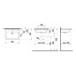 Jika Cubito - Lavabo 550x420 mm, avec trop-plein, avec trou pour robinet, blanc H8104220001041 Jika Cubito - Lavabo 550x420 mm, avec trop-plein, avec trou pour robinet, blanc H8104220001041