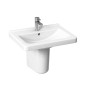 Jika Cubito - Lavabo 550x420 mm, avec trop-plein, avec trou pour robinet, blanc H8104220001041 Jika Cubito - Lavabo 550x420 mm, avec trop-plein, avec trou pour robinet, blanc H8104220001041