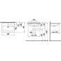 Jika Cubito - Lavabo 600x450 mm, avec trop-plein, avec trou pour robinet, blanc H8104230001041 Jika Cubito - Lavabo 600x450 mm, avec trop-plein, avec trou pour robinet, blanc H8104230001041