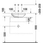 Duravit DuraStyle - Vasque, 430x430 mm, avec WonderGliss, blanc 03494300001 Duravit DuraStyle - Vasque, 430x430 mm, avec WonderGliss, blanc 03494300001