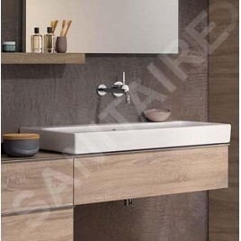 Geberit iCon - Lavabo 750x485 mm, sans trou, avec trop-plein, avec KeraTect, blanc 124078600