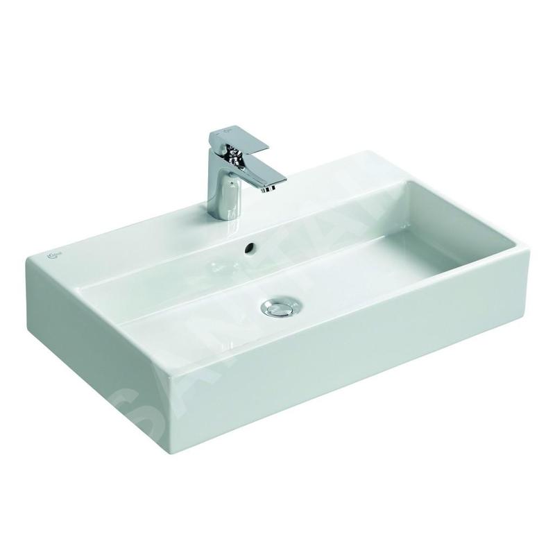Ideal Standard Strada - Lavabo 710x420x145 mm, avec déversoir, ouverture pour mitigeur, avec Ideal Plus, blanc K0782MA Ideal Standard Strada - Lavabo 710x420x145 mm, avec déversoir, ouverture pour mitigeur, avec Ideal Plus, blanc K0782MA