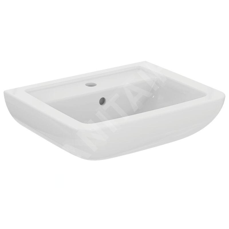 Ideal Standard Eurovit - Lavabo 550x440x185 mm, un trou pour mitigeur, blanc K284701 Ideal Standard Eurovit - Lavabo 550x440x185 mm, un trou pour mitigeur, blanc K284701