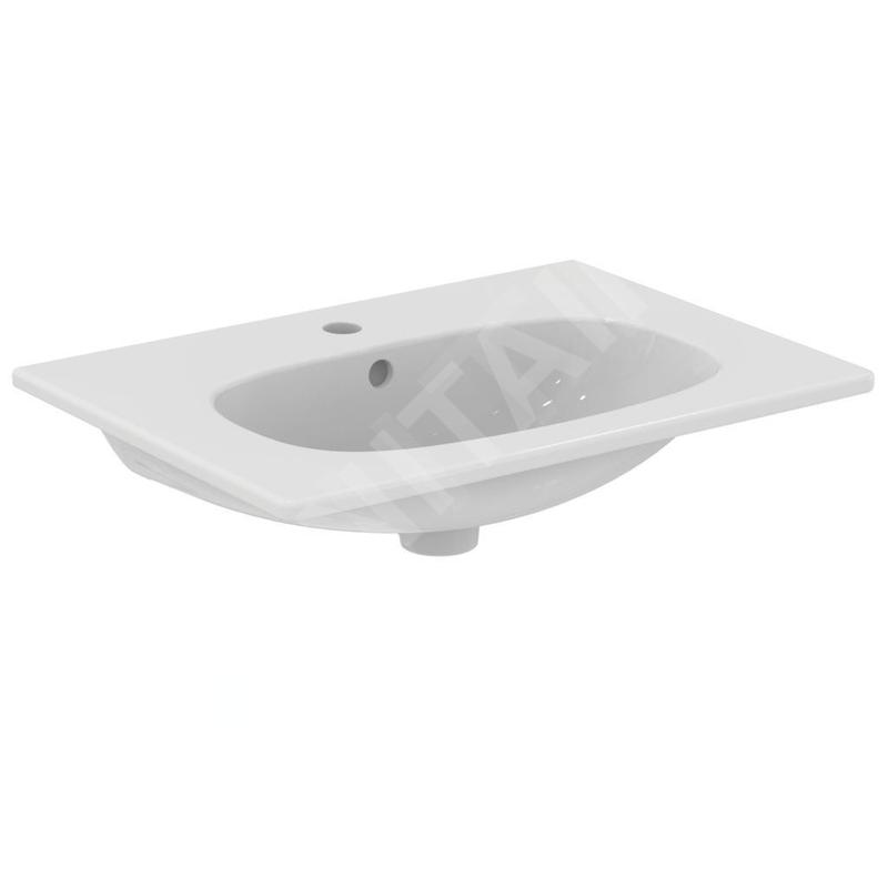 Ideal Standard Tesi - Lavabo à encastrer 625x450x165 avec un trou pour mitigeur, blanc T351001 Ideal Standard Tesi - Lavabo à encastrer 625x450x165 avec un trou pour mitigeur, blanc T351001