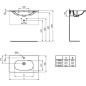 Ideal Standard Tesi - Lavabo à encastrer 625x450x165 avec un trou pour mitigeur, blanc T351001 Ideal Standard Tesi - Lavabo à encastrer 625x450x165 avec un trou pour mitigeur, blanc T351001