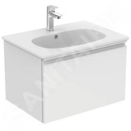 Ideal Standard Tesi - Lavabo à encastrer 625x450x165 avec un trou pour mitigeur, blanc T351001