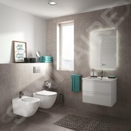 Ideal Standard Tesi - Lavabo à encastrer 625x450x165 avec un trou pour mitigeur, blanc T351001