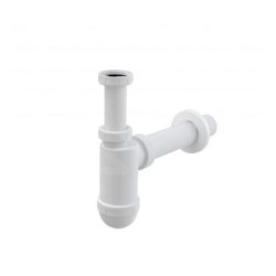 Alcadrain Siphons - Siphon de lavabo, diamètre 40 mm avec écrou de trop-plein A43