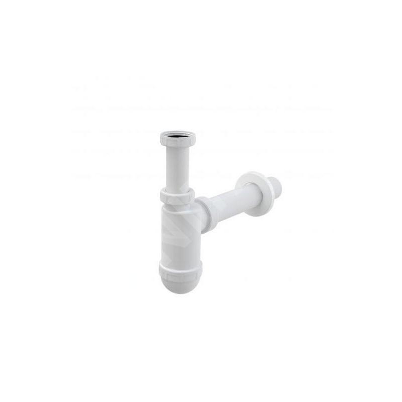 Alcadrain Siphons - Siphon de lavabo, diamètre 40 mm avec écrou de trop-plein A43