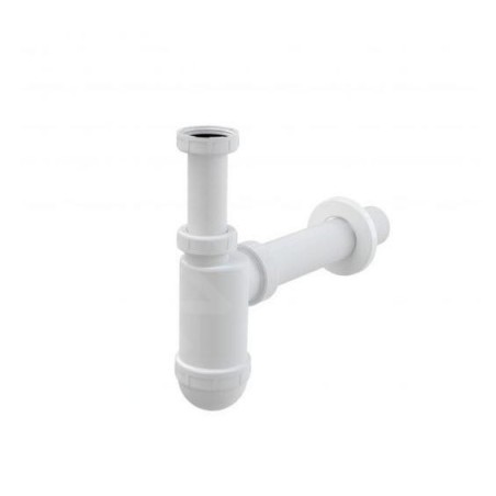 Alcadrain Siphons - Siphon de lavabo, diamètre 40 mm avec écrou de trop-plein A43