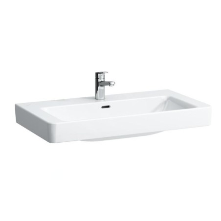 Laufen Pro S - Lavabo, 850x460 mm, 1 trou pour robinetterie, avec LCC, blanc H8139654001041