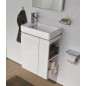 Laufen Pro S - Lave-mains, 480x280 mm, 1 trou pour mitigeur à gauche, blanc H8159550001041