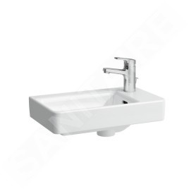 Laufen Pro S - Lave-mains, 480x280 mm, 1 trou pour mitigeur à droite, blanc H8159540001041