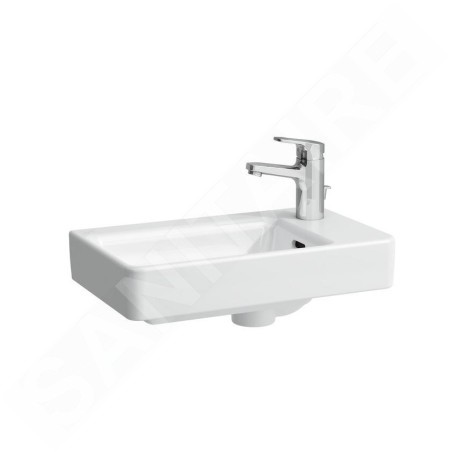 Laufen Pro S - Lave-mains, 480x280 mm, 1 trou pour mitigeur à droite, blanc H8159540001041