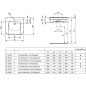 Ideal Standard Contour 21 - Lavabo pour personnes à mobilité réduite, 600x175x555 mm, un trou pour mitigeur, blanc S238901 Ideal Standard Contour 21 - Lavabo pour personnes à mobilité réduite, 600x175x555 mm, un trou pour mitigeur, blanc S238901
