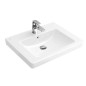 Villeroy & Boch Subway 2.0 - Lavabo avec trop-plein, 650x470 mm, avec CeramicPlus, blanc alpin 711365R1